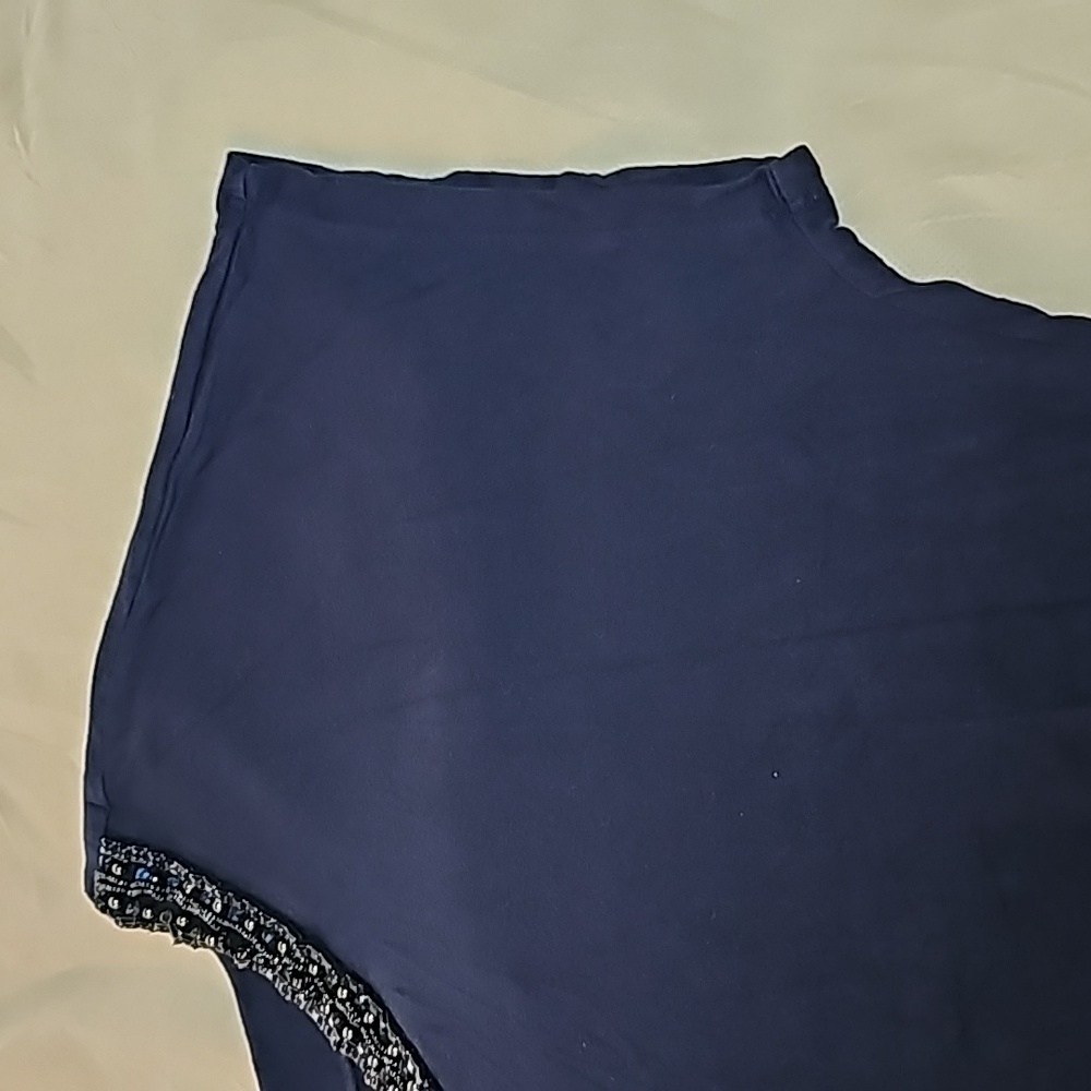 Pleione Dark Blue Top Size 1X - Picture 6 of 14
